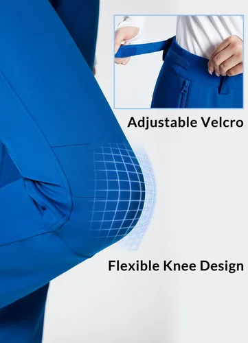 Vista 4 de BALEAF Women's Fleece Lined Snow Ski Pants Waterproof Windproof Softshell Insulated Slim Thermal Pants Zipper Bottom Leg