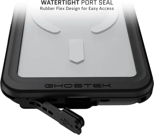 Vista 37 de Ghostek NAUTICAL funda delgada para iPhone 14 Plus a prueba de golpes impermeable con protector de pantalla y imán MagSafe con carga inalámbrica