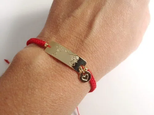 Vista 6 de Pulseras de cuerda roja de la amistad pulseras de amor infinito de hilo rojo