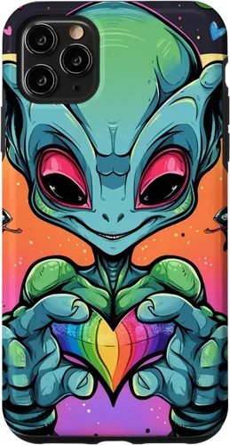Vista 11 de iPhone 15 Alien LGBT Funny Gaylien para el Mes del Orgullo Caso