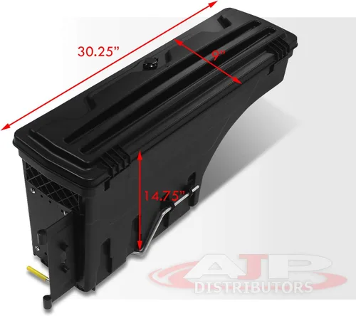 Vista 3 de AJP Distributors Caja de herramientas de almacenamiento de 2 piezas con llave para Ram 1500 2500 3500 para Fleetside Pickup 02 03 04 05 06 07 08 09