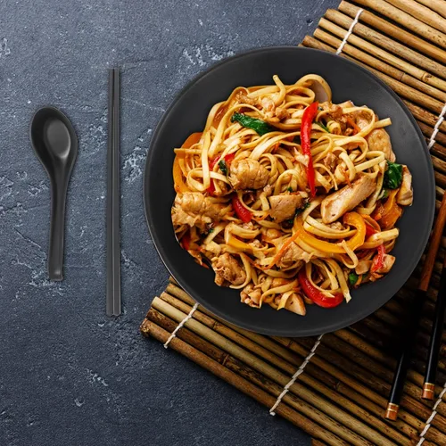 Vista 6 de Hemoton 1 juego de tazones de ramen cucharas mezcladoras palillos japoneses ensaladera con tapa Pho cuencos de cerámica cuencos de mezcla de ramen