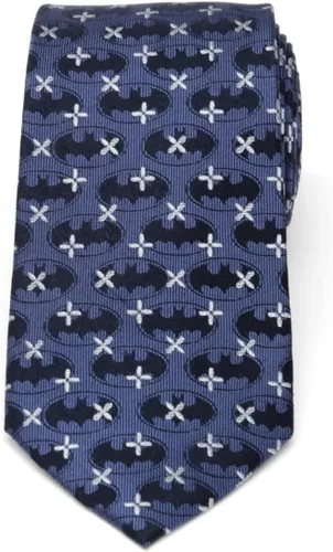 Vista 2 de Cufflinks Inc. Corbatas de seda de Batman, azul (Blue Cross)