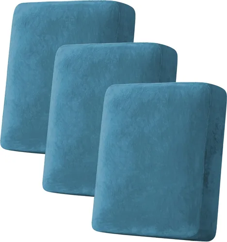 Vista 189 de H.VERSAILTEX Funda de cojín elástica de terciopelo para sofá, funda de cojín de felpa para cojines de silla, protector de muebles, cojín de asiento