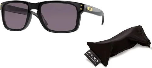 Vista 3 de Oakley Holbrook Asian Fit OO9244 - Gafas de sol de puente bajo para hombre + correa de paquete + kit de cuidado iWear de diseñador