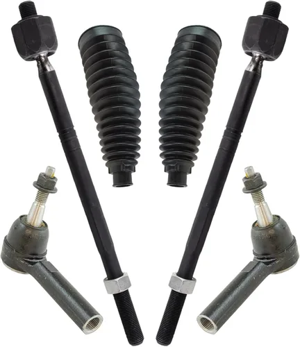 Vista 314 de TRQ Kit de dirección delantera con barra de acoplamiento de fuelle de piñón y cremallera compatible con Toyota Echo 2000-2005