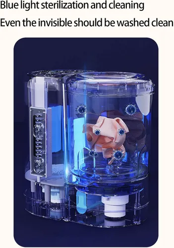 Vista 7 de Arandela eléctrica portátil USB para delicadas herramientas de cosméticos con temporizador inteligente rueda de fluctuación ABS PC