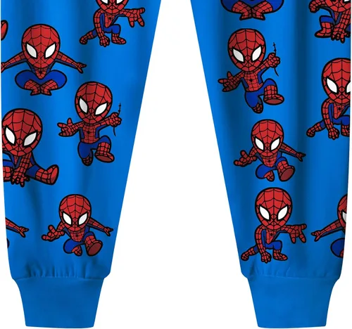 Vista 7 de QASALOP Conjunto de pantalones de manga larga de dibujos animados para niño, 2 piezas, ropa de juego de dibujos animados lindos para niños de 3 a 12