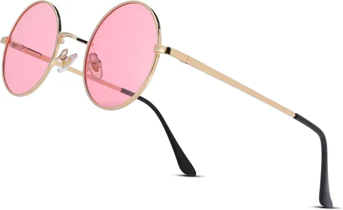 Vista 7 de Pro Acme - Gafas de sol polarizadas redondas para hombre y mujer, estilo John Lennon