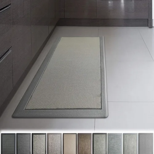 Vista 13 de iCustomRug Tapete ergonómico antifatiga, para estar cómodo de pie en la cocina, baño, estación de trabajo, tapete de espuma viscoelástica de 39 x 20