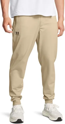 Vista 23 de Under Armour Sportstyle - Pantalones deportivos de tricot para hombre (011) Mod Gris/ Blanco