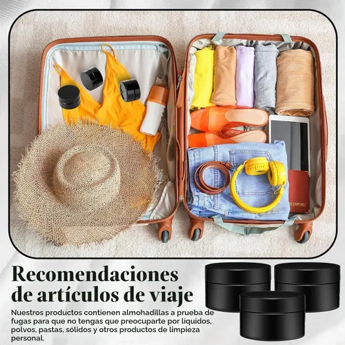 Vista 5 de SATINIOR 24 frascos de plástico transparente vacíos con tapas, recipientes de almacenamiento redondos de boca ancha para productos de belleza