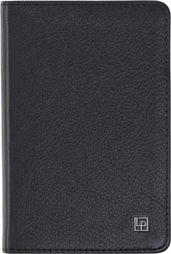 Vista 10 de Cuaderno clásico de cuero, tapa blanda, rayas estrechas, tabla de contenido y páginas numeradas
