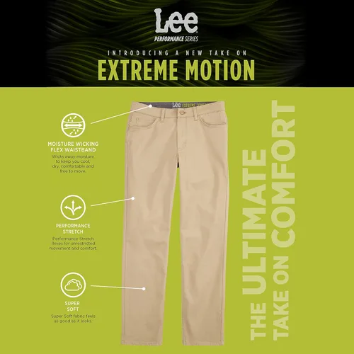 Vista 7 de Lee Pantalón recto sintético Extreme Motion con 5 bolsillos para hombre