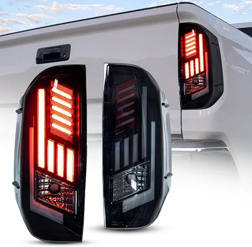 Vista 9 de Nixon Offroad Luces traseras para Toyota Tundra 2014 2015 2016 2017 2018 2019 2020 2021 Luces traseras LED Luces traseras Conjunto de luces traseras
