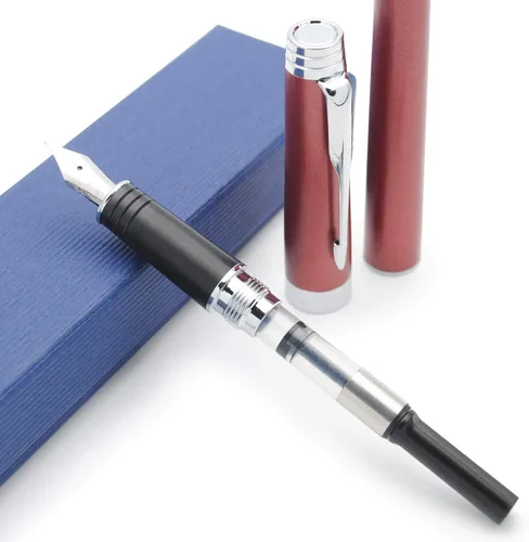 Vista 3 de JINHAO 997 - Pluma estilográfica de lujo (punta fina, color rojo)