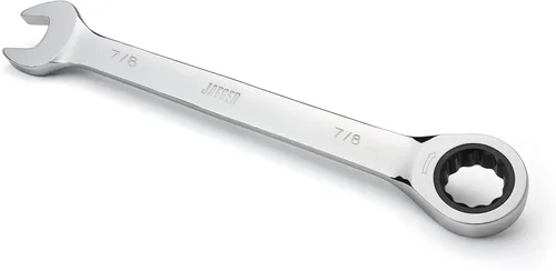 Vista 21 de Jaeger Llave combinada de trinquete de 1 pulgada con precisión de trinquete de 89 dientes y acero pulido endurecido para proyectos con espacios