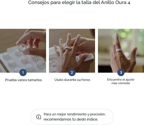 Vista 7 de Oura Anillo 4 Cerámica - Nube - Talla 4 - Confirma tu talla antes de realizar la compra
