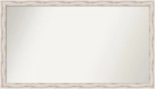 Vista 16 de Amanti Art Espejo personalizado, espejo de baño estrecho Alexandria White Wash, espejo de pared o espejo de tocador de baño sobre el fregadero