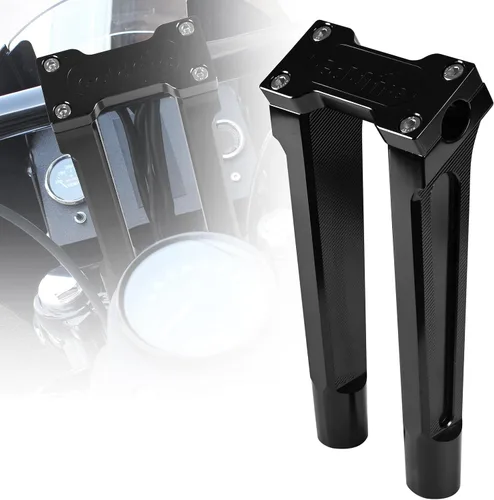 Vista 7 de Abrazadera superior para manillar de 1 pulgada / 0.984 in, kit de extensión de barra de mango alto de 6 pulgadas, ajuste universal para Harley