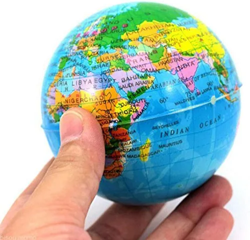 Vista 3 de Mini bolas de estrés de globo exprimible de 2.48 pulgadas, bolas de alivio de tensión, recuerdo de fiesta, bola de globo de PU suave