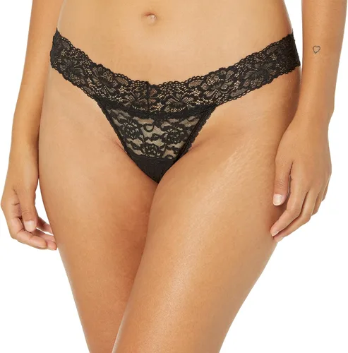 Vista 10 de Maidenform Panty Dream con tanga de encaje para mujer Mantequilla de Canela/Cacao Cálido/Negro
