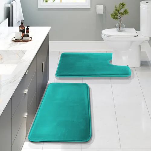 Vista 28 de Clara Clark tapete para baño, regadera o tina, de gomaespuma, negro, antiderrapante Camel Oro