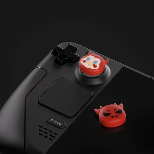 Vista 4 de PlayVital Halloween Thumb Grip Caps for Steam Deck LCD, Silicone Thumbsticks Grips Joystick Caps for Steam Deck OLED - Little Devils