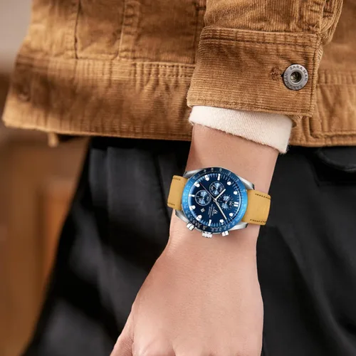 Vista 5 de LN LENQIN Relojes para hombre, reloj de cuero, analógico, de cuarzo, para hombre, luminoso, de lujo, moderno, elegante, para negocios o vestir