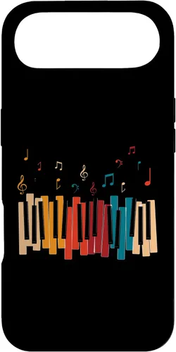 Vista 27 de iPhone 11 Pro Notas de Música Teclado Colorido Piano Case