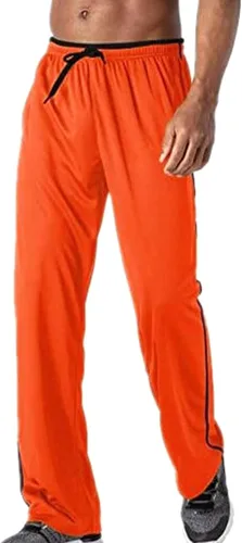 Vista 3 de Pantalones de yoga transpirables para hombre, pantalones deportivos de malla con cremallera, pantalones de correr con bolsillos, pantalones de hombre