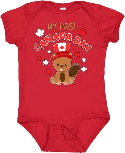 Vista 5 de inktastic My First Canada Day Baby Bodysuit