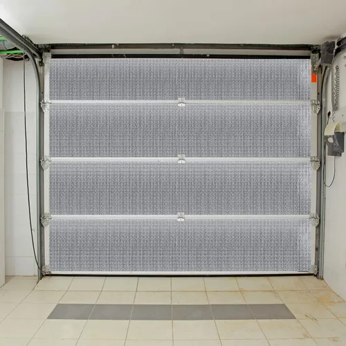 Vista 5 de Gerrii Kit de aislamiento de puerta de garaje, paneles de aislamiento de doble burbuja, película reflectante, barrera radiante de aluminio, escudo