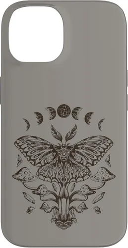 Vista 4 de Fairy Grunge Fairycore Aesthetic Goth Luna Moth Mushroom Case for iPhone 17