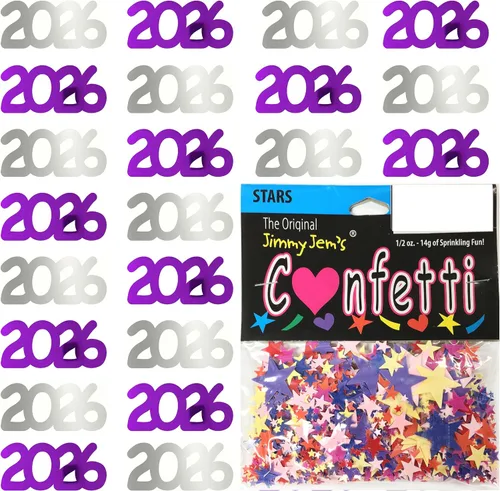 Vista 36 de Confetti Year 2023 Blue Royal, Orange Combo - 2 bolsas de media onza (1 oz)