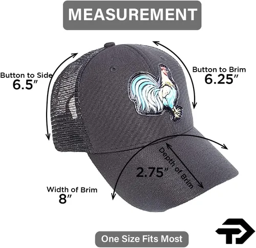 Vista 4 de Unisex Snapback Farm Rooster Cock Hat Women's Baseball Cap Hat John Deere Similar Style Snapback Cap Low Profile Cap