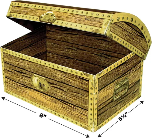 Vista 3 de Caja Cofre del Tesoro Pequeña