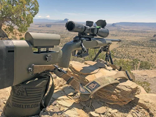 Vista 6 de Rifle Rest, Prs Precision, Descanso del rifle, Descanso de tiro de largo alcance, táctico trasero bolsa de exprimir, S2Delta