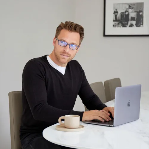 Vista 3 de OPULIZE SEE - Gafas de lectura con bloqueo de luz azul para mujeres y hombres, marco estrecho, bisagras de resorte, anteojos de juegos para negro