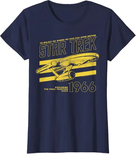 Vista 26 de Star Trek: The Original Series Enterprise '66 Collegiate Camiseta Negro