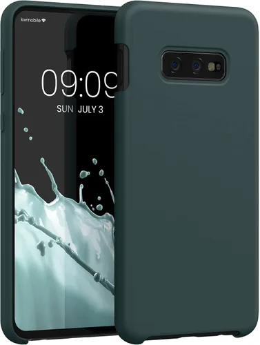 Vista 217 de kwmobile Funda compatible con Samsung Galaxy S9 - Funda de silicona TPU con acabado suave - Blue Reef