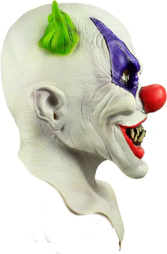 Vista 4 de Ghoulish Productions Máscara de payaso espeluznante para adultos