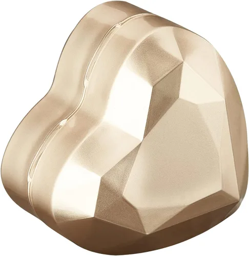Vista 4 de Caja de regalo de anillo en forma de corazón con luz LED, caja de joyería de terciopelo con luz, caja de exhibición de joyas para boda, compromiso