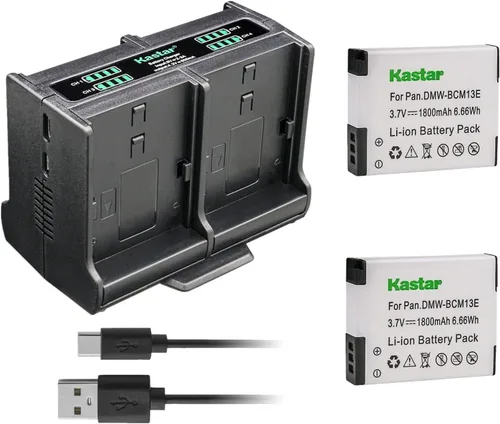 Vista 6 de Kastar Quadruple Battery Charger Compatible with Panasonic Lumix DMC-TZ60, Lumix DMC-TZ61, Lumix DMC-TZ70, Lumix DMC-ZS27, Lumix DMC-ZS30 DMC-ZS30K
