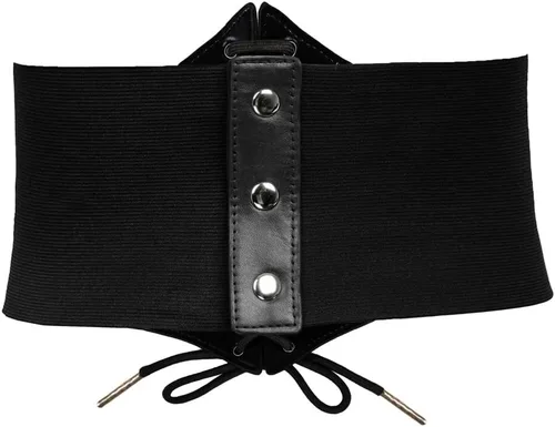 Vista 2 de GRACE KARIN Lace-up Cinch Belt Tied Corset Elastic Waist Belt Negro