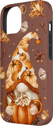 Vista 2 de iPhone 14 Autumn Gnomo Love Pumpkin Spice, Fall Yall y funda de Acción de Gracias