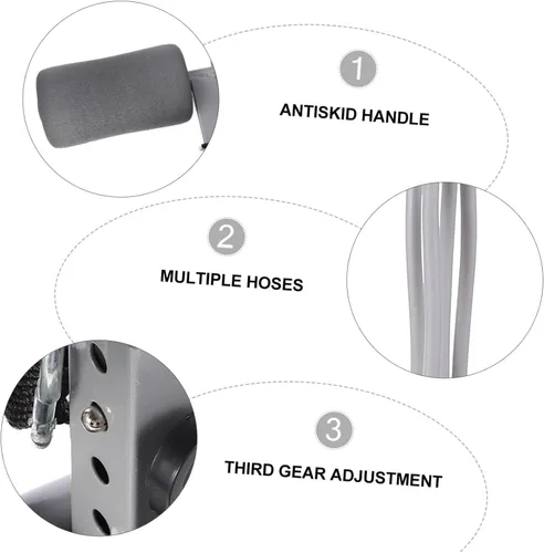 Vista 8 de BESPORTBLE Dispositivo de asistencia para sentarse en la taza portátil, entrenador de rizos abdominales, equipo de fitness en casa para sentadillas