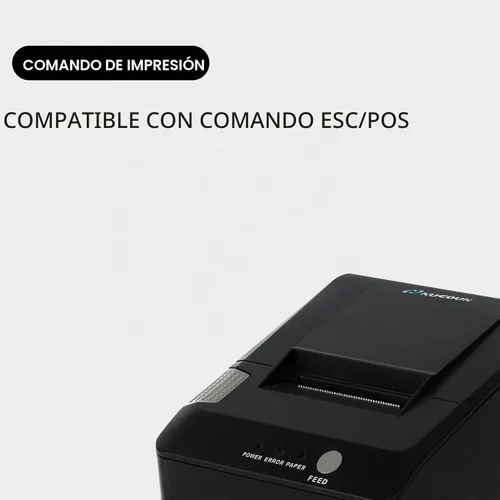 Vista 4 de NUCOUN Impresora de recibos VCP-58PLUS Impresora térmica de recibos POS de 2.283 in, interfaz serie RS-232 y caja de efectivo, conecta el contador