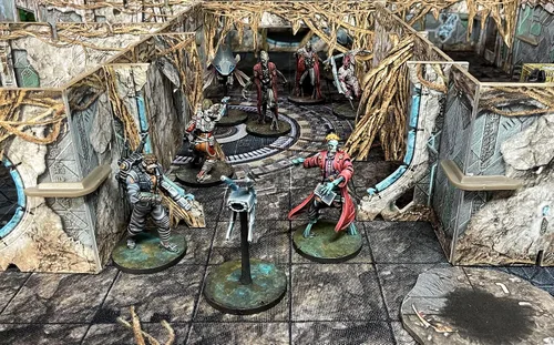 Vista 5 de Core Space First Born: in the Line of Fire Expansion - Battle Systems Cooperative/Solo SciFi Dungeon Crawler Juego de mesa