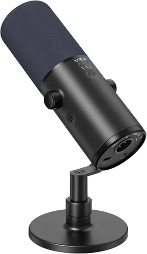 Vista 13 de TONOR Kit de micrófono dinámico para podcasts, interfaz de audio y micrófono XLR/USB para podcasting, grabación, micrófono de estudio cardioide XLR
